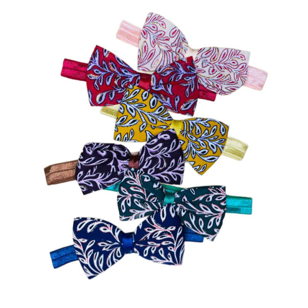 6Pcs/Set New Bows Baby Girls Headband Soft Nylon Elastic Infant Toddler Hair Band For Newborn Baby Hair Accessories Gift - Image 3