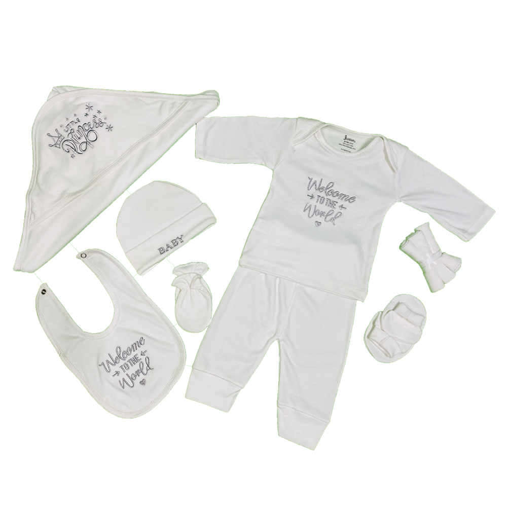 11 pcs Newborn Baby Starter Set Premium Quality Gift Set Welcome to the World Princess/Prince - Image 2