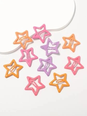 12pcs Baby Hair Accessories Toddler Hair Accessories Star Hair Clips Hair Clips for Kids Decorative Hair Clips Baby Girl Hair Accessories Hair Clips for Toddlers Star Clips Hair - Image 2