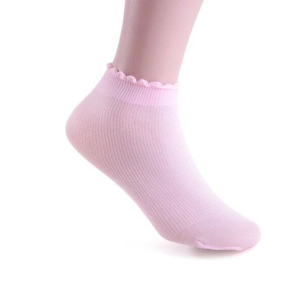5 Pairs Newborn Baby Girls candy color baby socks for newborns socks baby girl In Multi Colors - Image 4