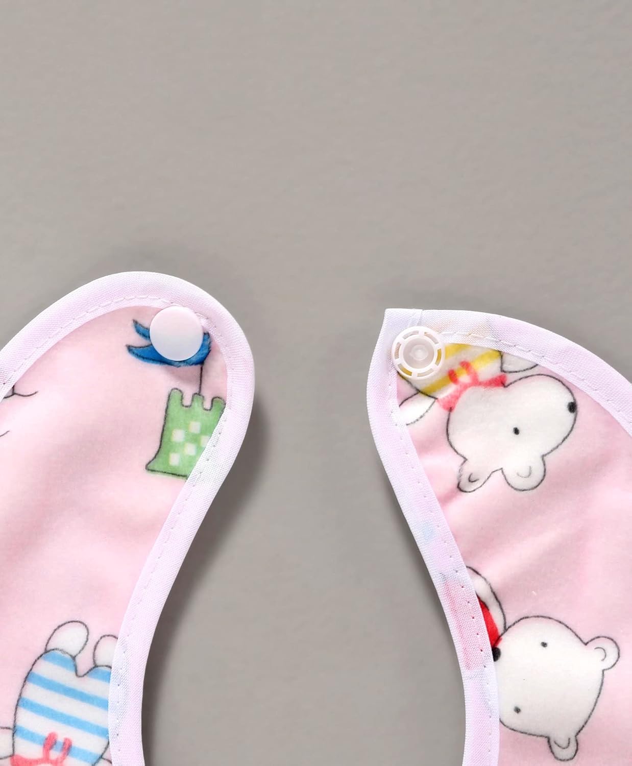 Pack Of 5 Baby Bib Cotton Bib Newborns Bibs Baby accessories for Boys Girls Baby Stuff - Simple - Image 2