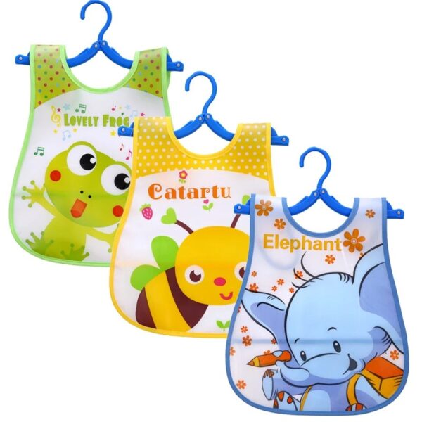 Baby Bibs Waterproof for Infant Toddler Boys Girls Sleeveless Feeding Apron Cartoon Animals Child Kids Bib - Image 2