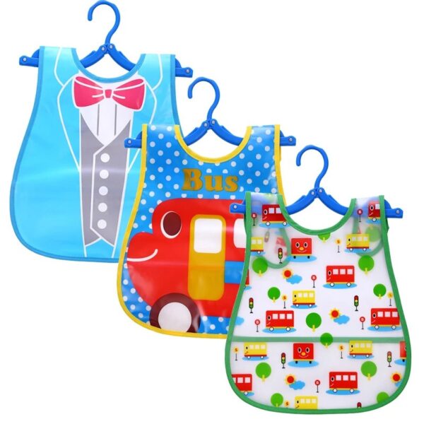 Baby Bibs Waterproof for Infant Toddler Boys Girls Sleeveless Feeding Apron Cartoon Animals Child Kids Bib - Image 3