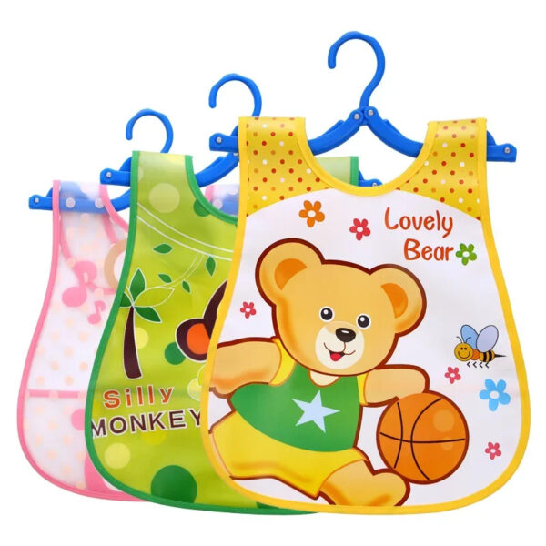 Baby Bibs Waterproof for Infant Toddler Boys Girls Sleeveless Feeding Apron Cartoon Animals Child Kids Bib - Image 4