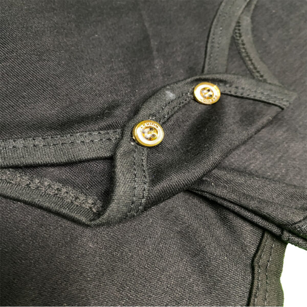 Pack of 3 Newborn Baby Romper/Bodysuit/Onesies for Baby Boy & Baby Girl In Cotton Stuff Half Sleeves - Black - 0-12M - Image 4