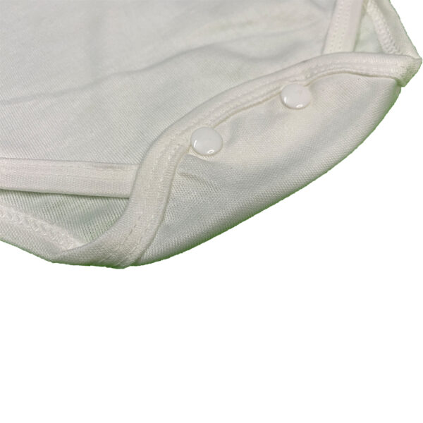 Pack of 3 Newborn Baby Romper/Bodysuit/Onesies for Baby Boy & Baby Girl In Cotton Stuff Half Sleeves - White - 0-12M - Image 3