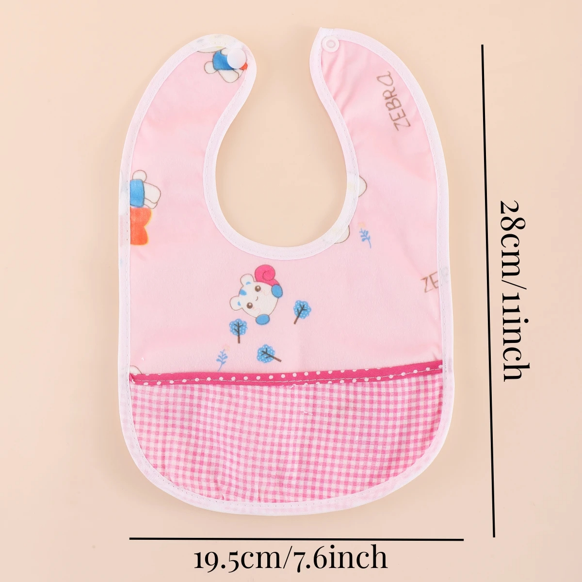 Pack Of 4 Baby Bib Cotton Bib Newborns Bibs Baby accessories for Boys Girls Baby Stuff - With Pocket - Image 8