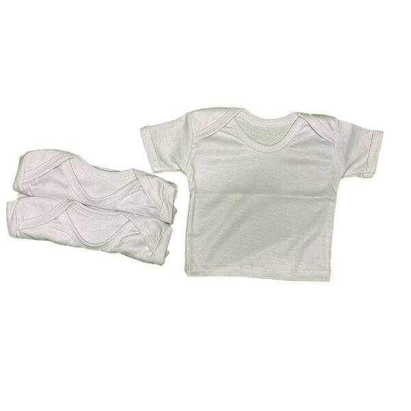 Pack of 3 Newborn Baby Inner Vests Banyan In Cotton Stuff For Newborn Baby in Half Sleeves - White - 0-12 Month - Image 4