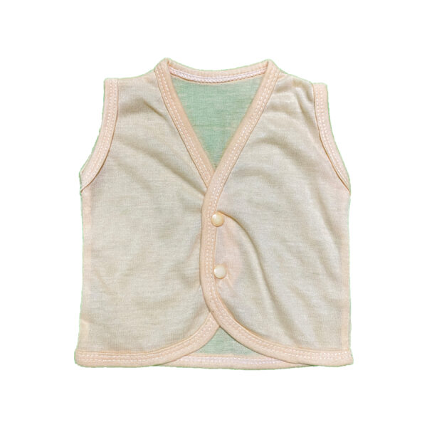 Pack Of 3 Newborn Inner/Sando Sleeveless Vest Banyan In Cotton Stuff for Baby Boy & Baby Girl For 0-9 Months - Multicolor - Image 4