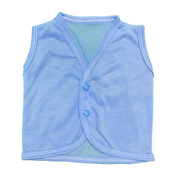 Pack Of 3 Newborn Inner/Sando Sleeveless Vest Banyan In Cotton Stuff for Baby Boy & Baby Girl For 0-9 Months - Multicolor - Image 5