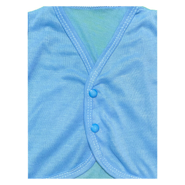 Pack Of 3 Newborn Inner Full Sleeves Vest Banyan In Cotton Stuff for Baby Boy & Baby Girl For 0-9 Months - Multicolor - Image 5