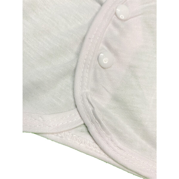 Pack Of 3 Newborn Inner Full Sleeves Vest Banyan In Cotton Stuff for Baby Boy & Baby Girl For 0-9 Months - White - Image 3