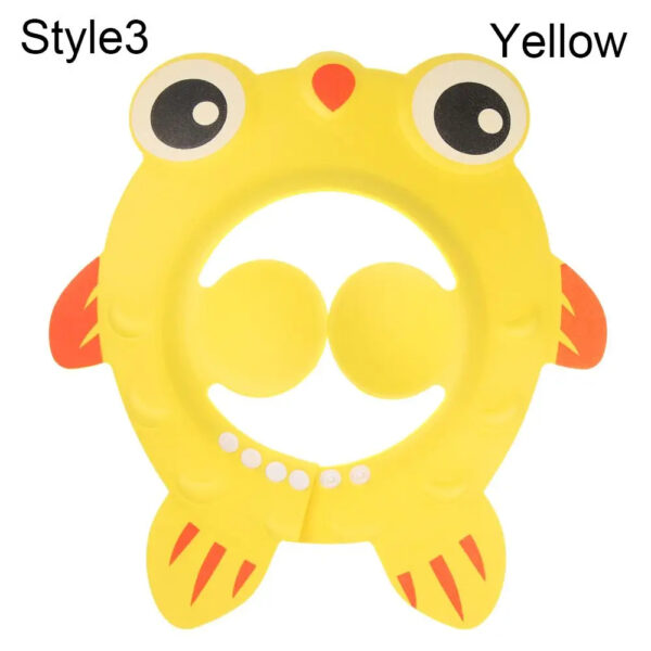 Baby Shower Cap Wash Hair Soft Foam Adjustable Bathing Bath Protect Cap Hat For Baby Children Kids Shampoo Hat in Character - Image 15